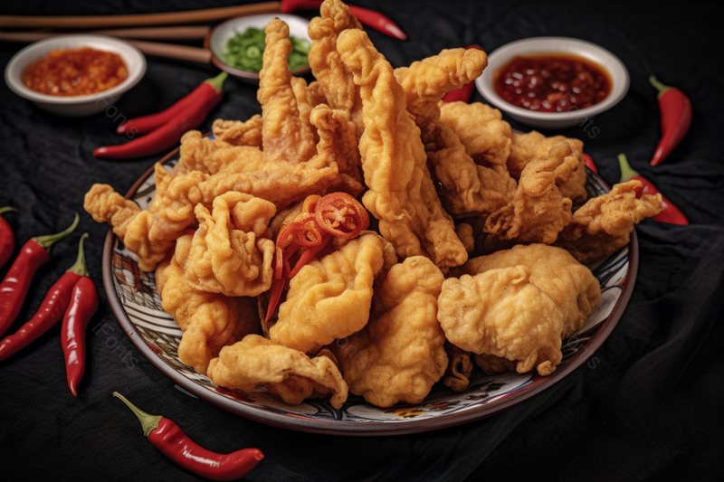 特色金黄油炸酥肉酥脆小吃美食,高清,摄影图,摄影图片,图片大全,摄影图免费下载